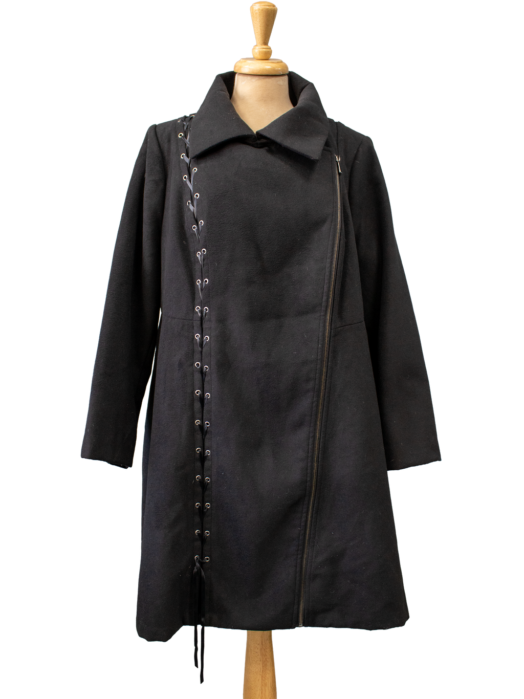 Joe Browns Black Lace-Up Coat