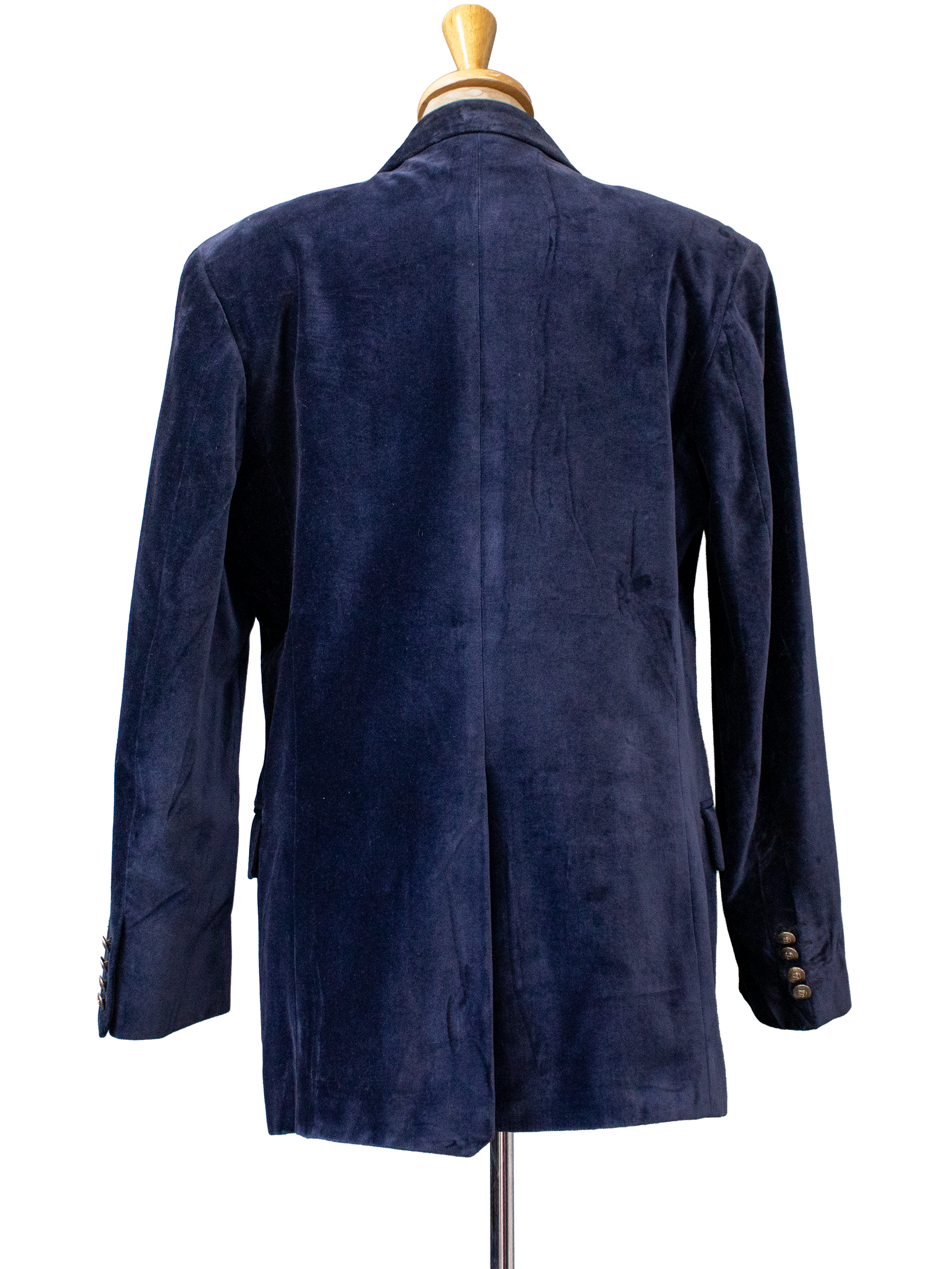 Hanry Burnett Navy Cotton Velvet Blazer