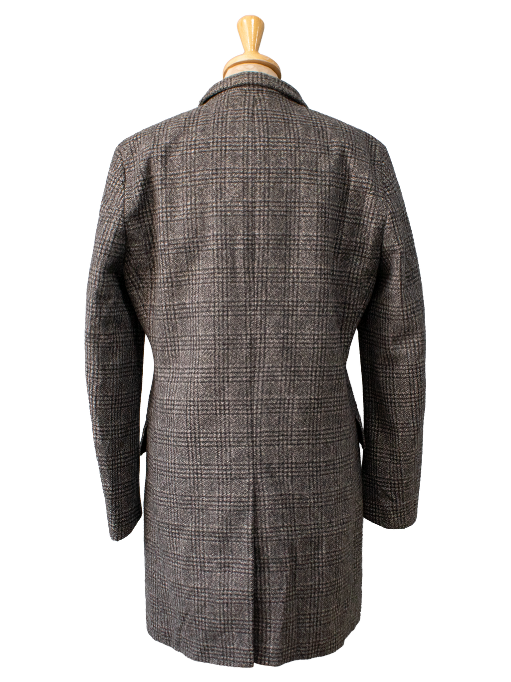 Hugo Boss Checked Wool Coat