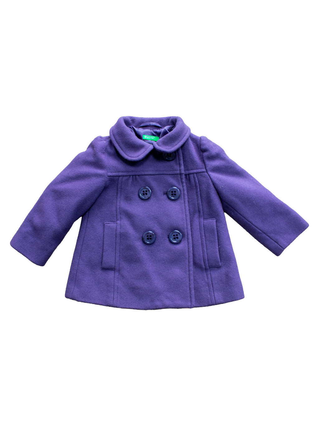 United Colors of Benetton Purple Kid's Pea Coat