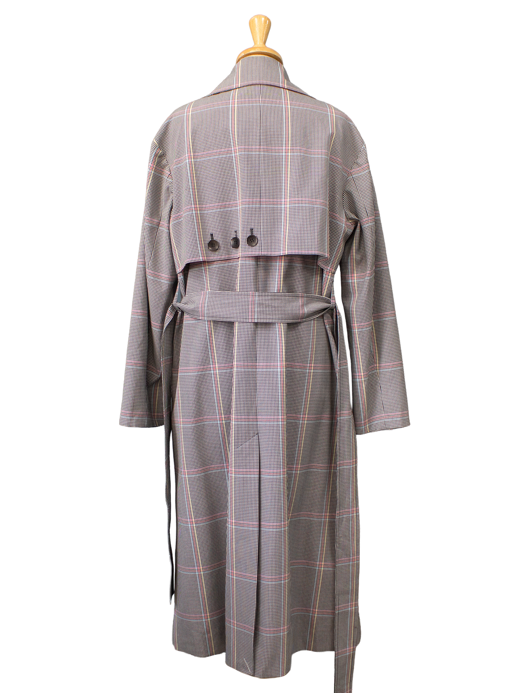 Teija Checked Longline Trench Coat