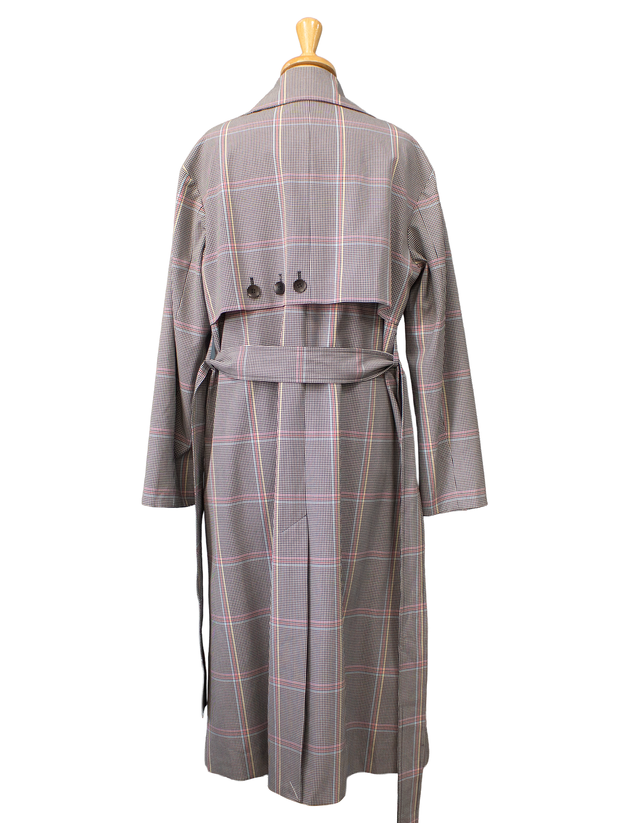 Teija Checked Longline Trench Coat