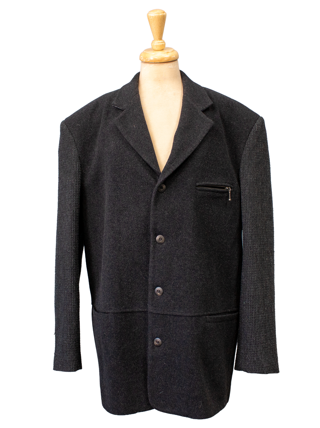 Outstanding Man Dark Grey Coat