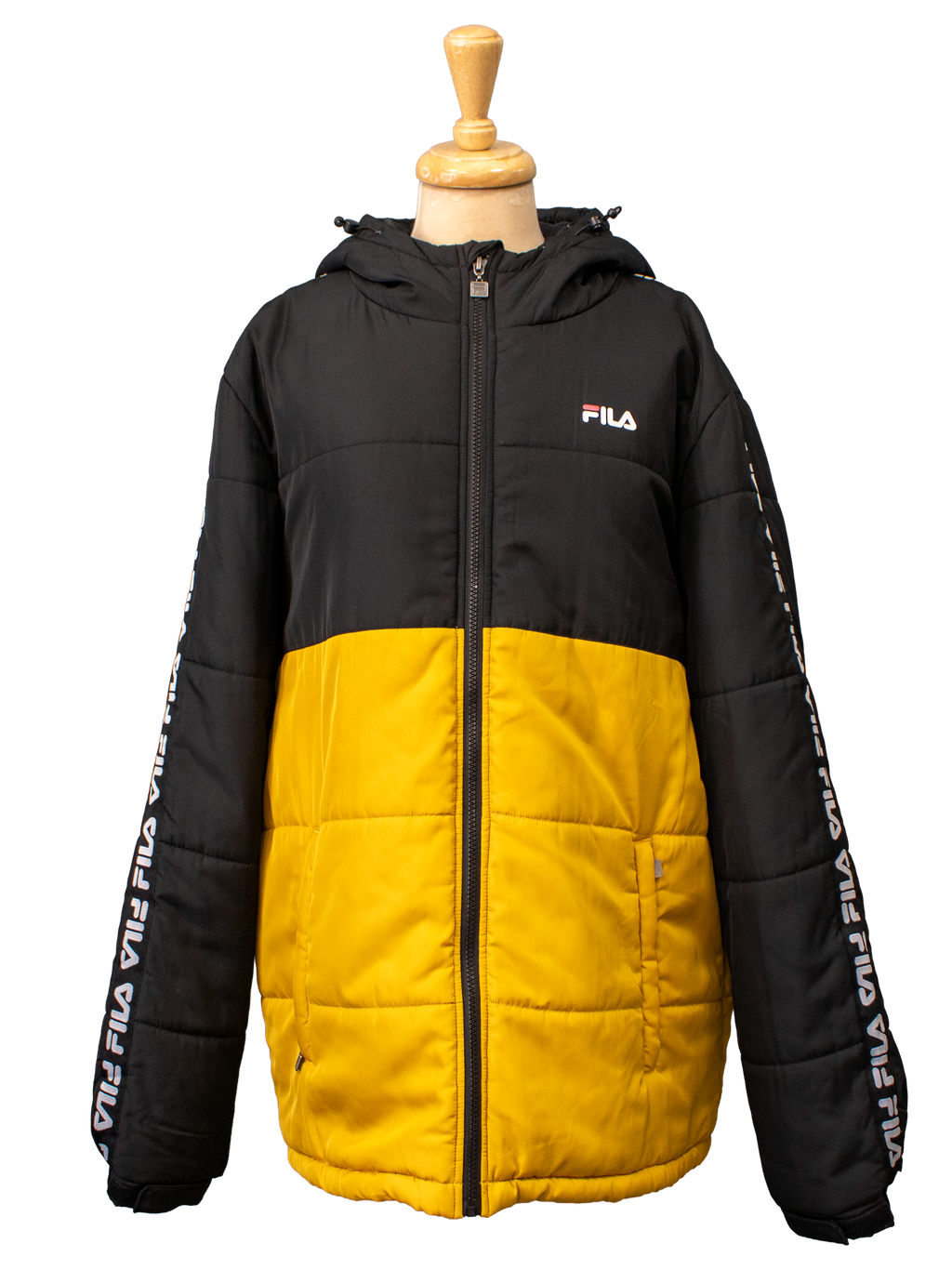 FILA Black and Yellow Puffer