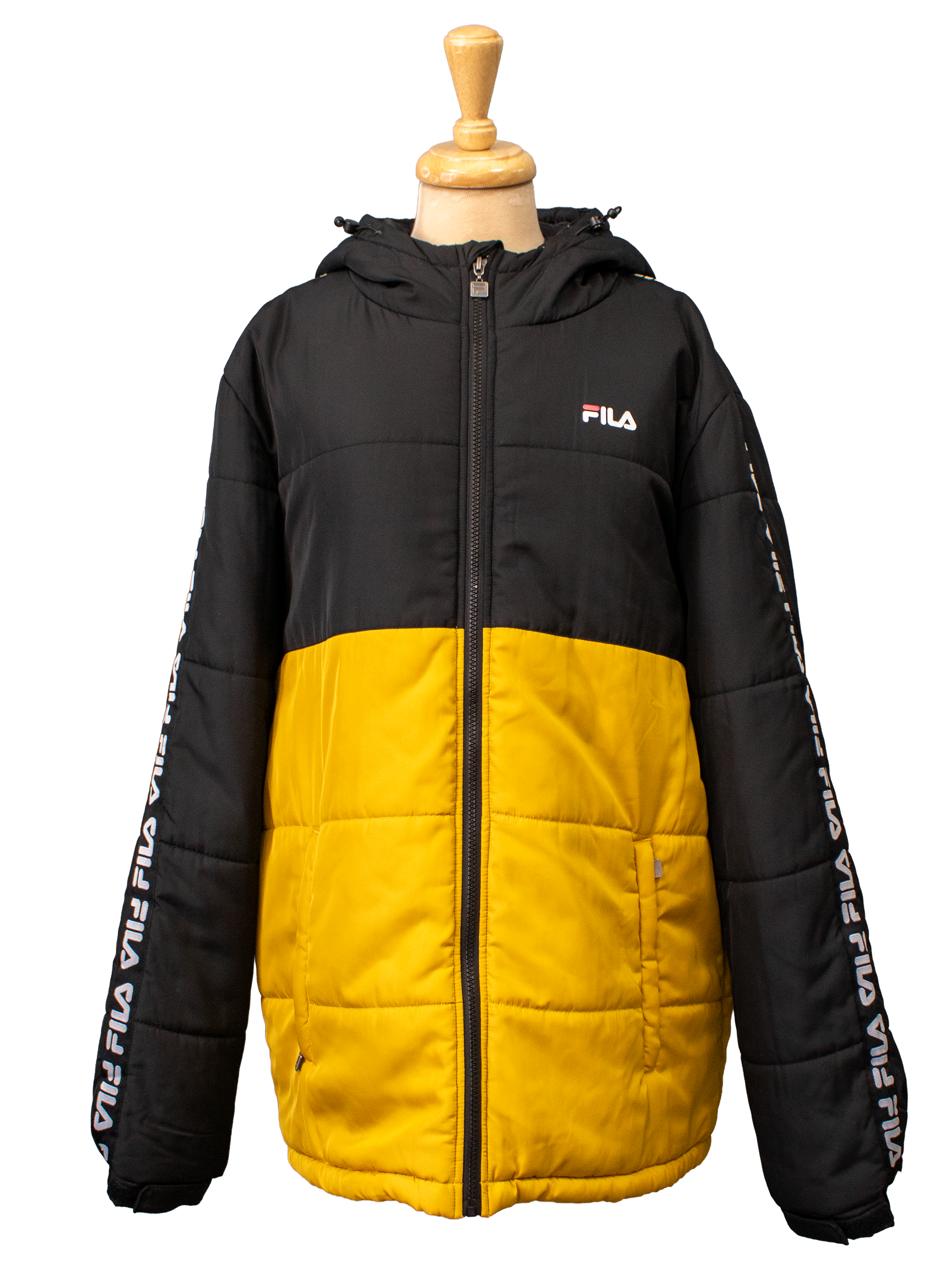 FILA Black and Yellow Puffer