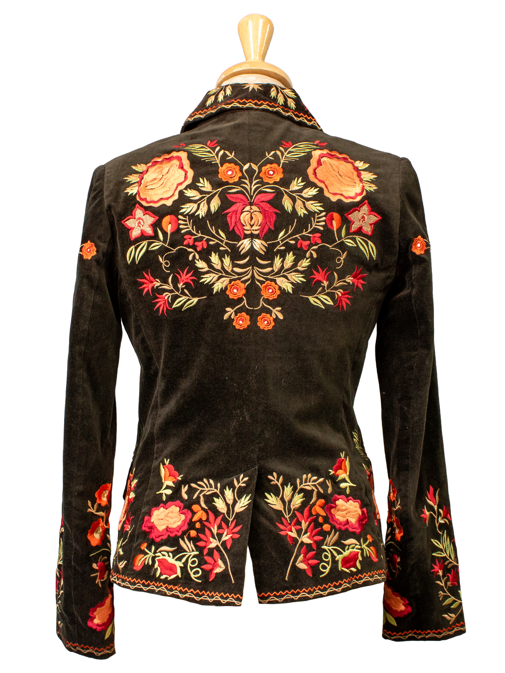 Black and Red Embroidered Jacket