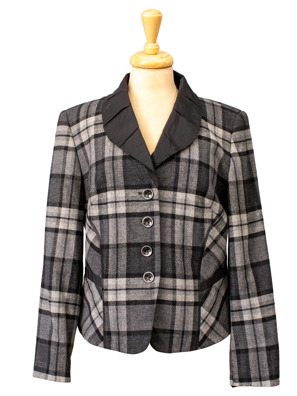 Gerry Webber Black and White Plaid Jacket