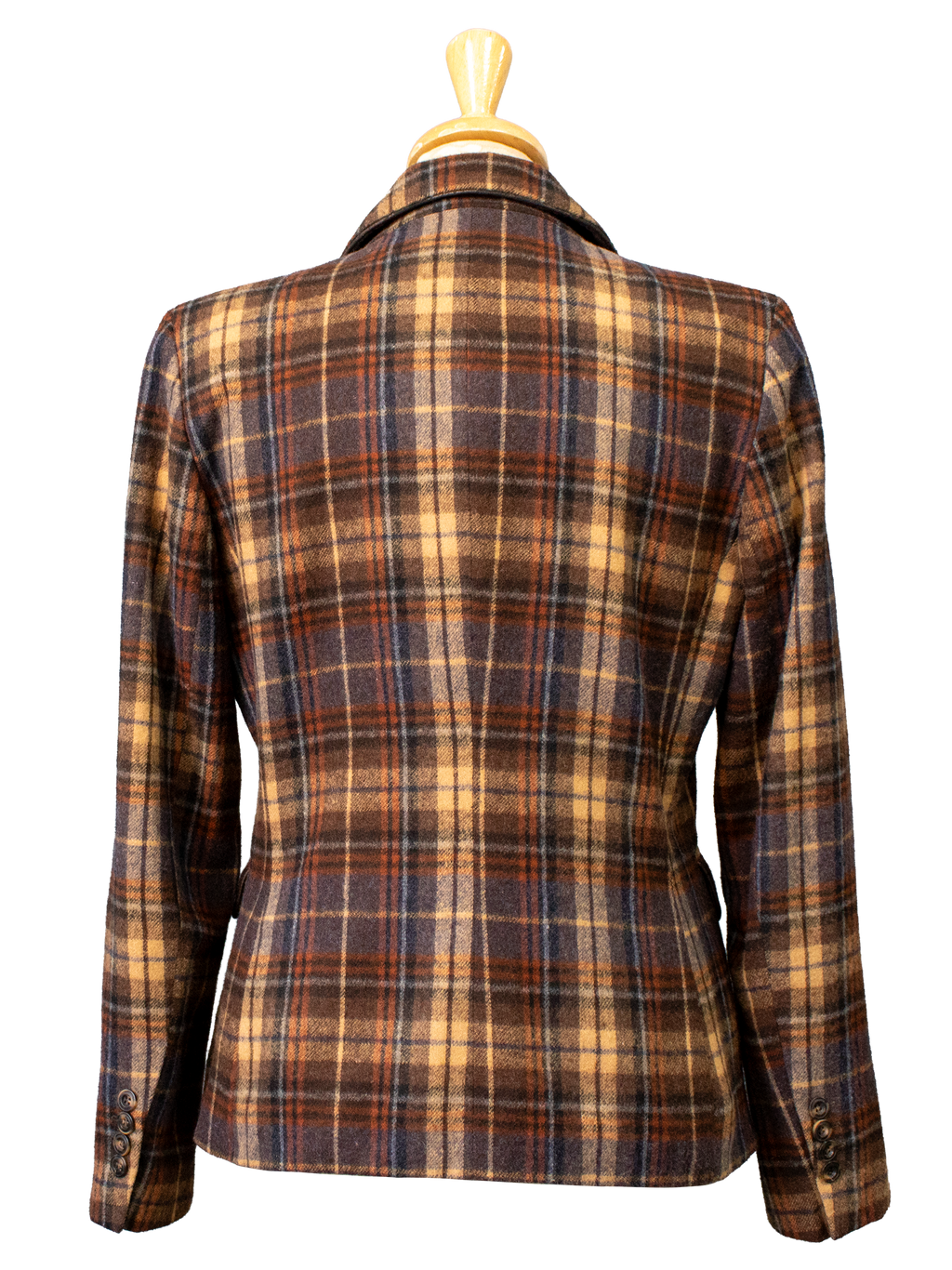 Christian Berg Wool Plaid Blazer