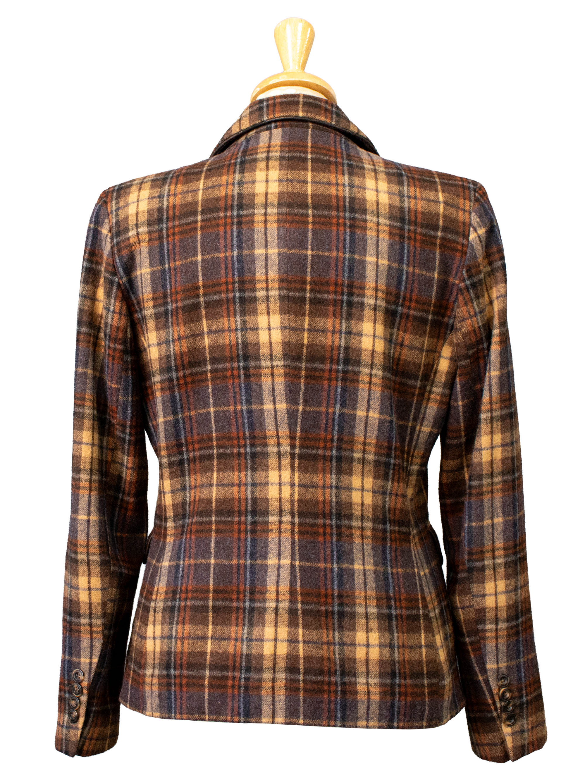 Christian Berg Wool Plaid Blazer