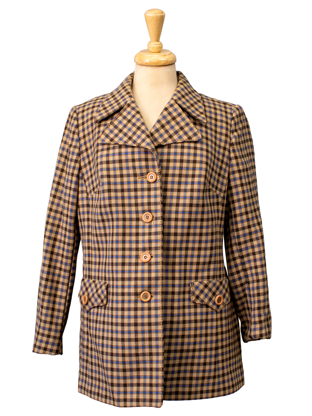 Brown Plaid Coat