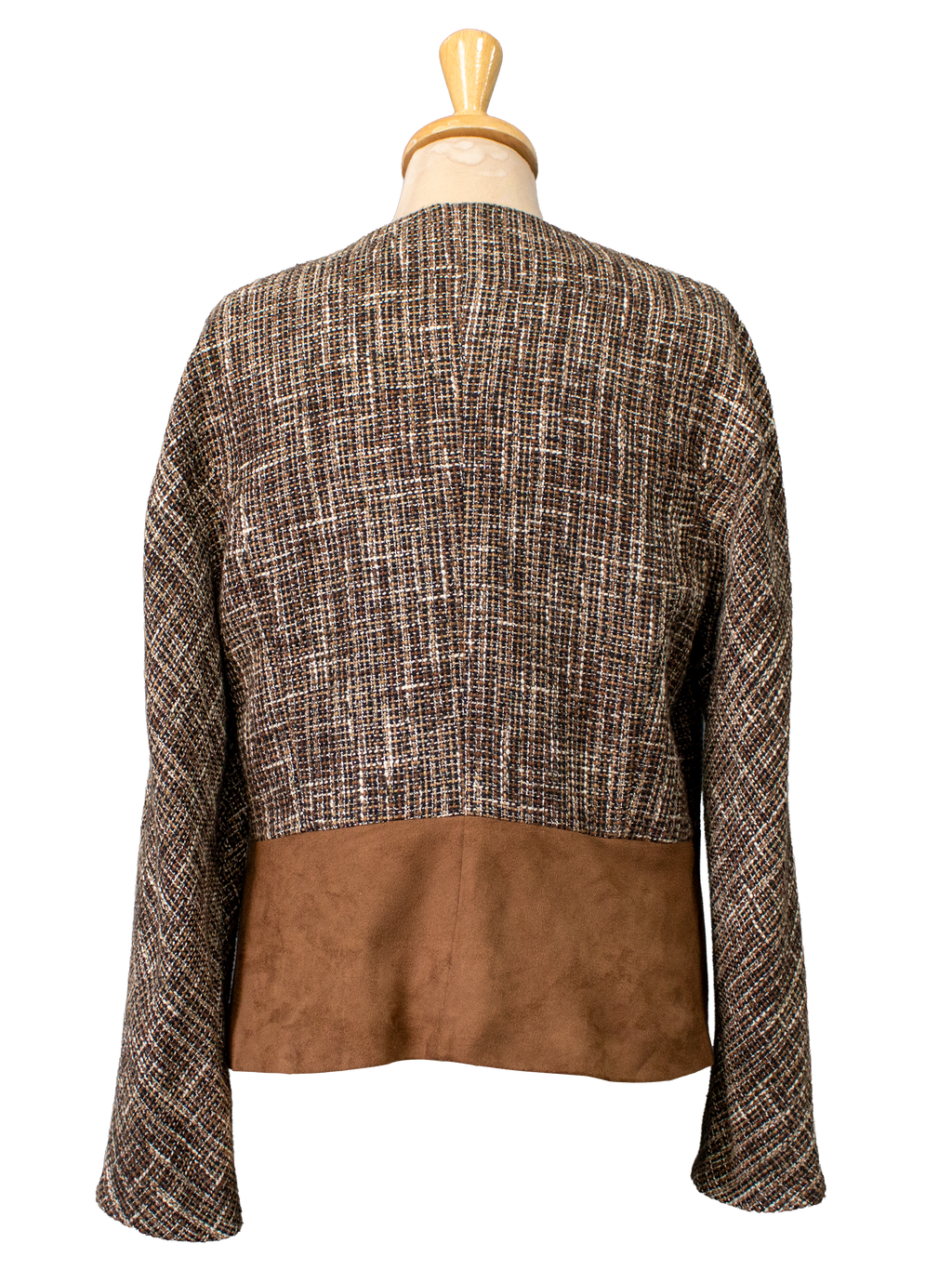 Gerry Webber Brown Colour-Blocked Coat